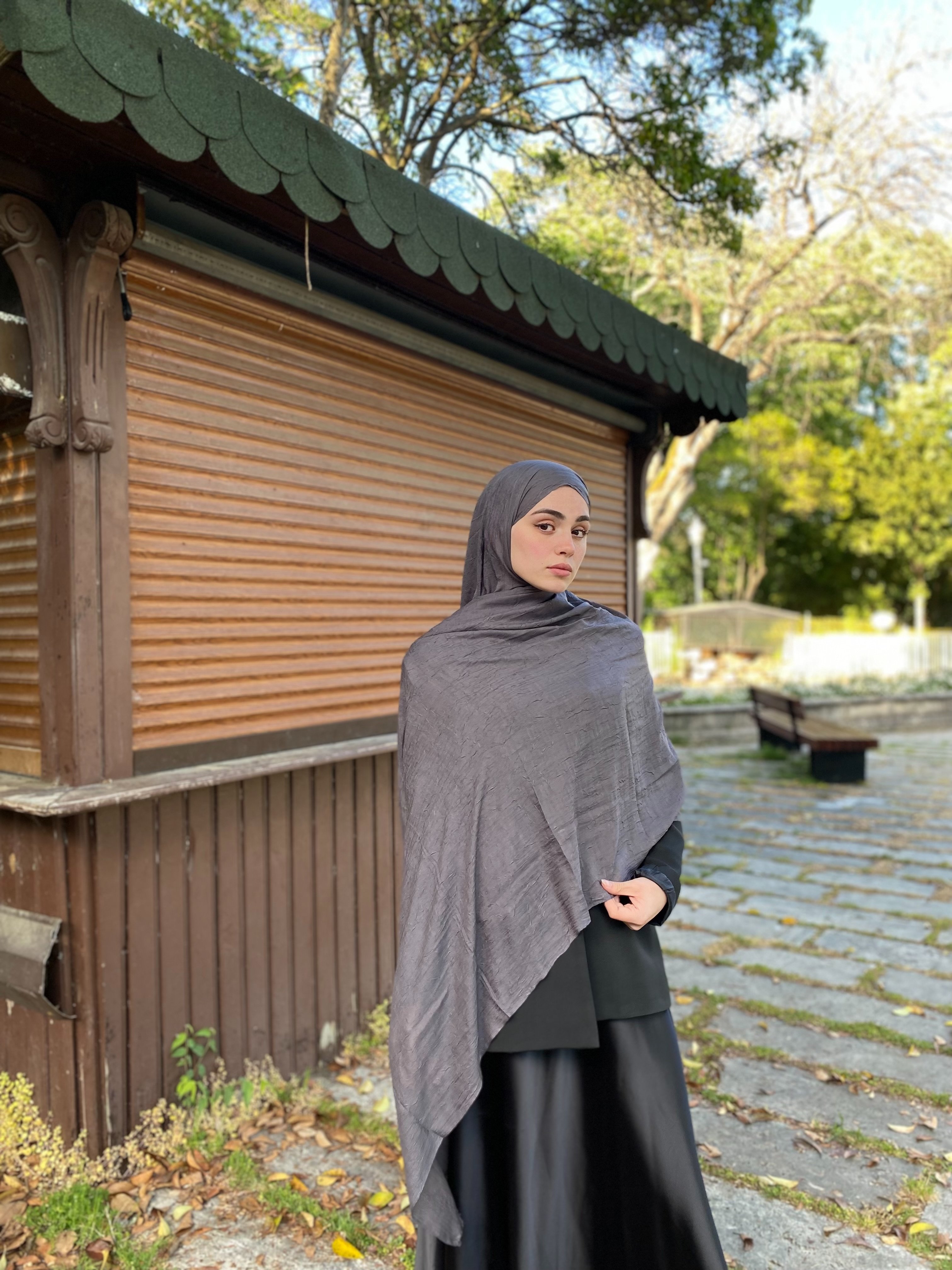 Bambu Kraş Şal Füme