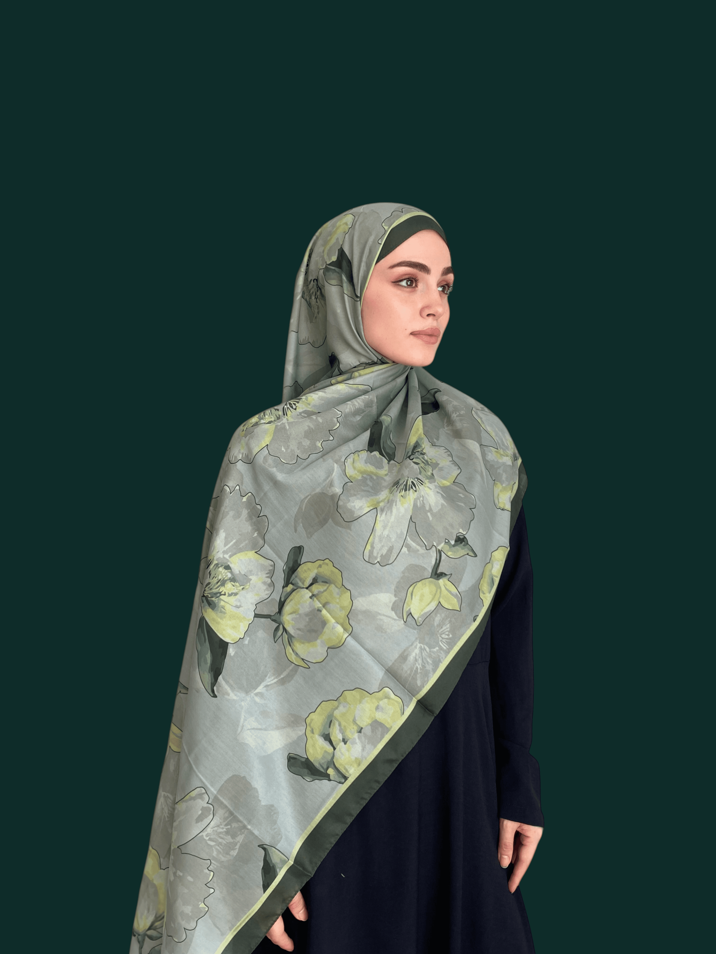 Narinya Desen Soft Vual Şal Mint Yeşil