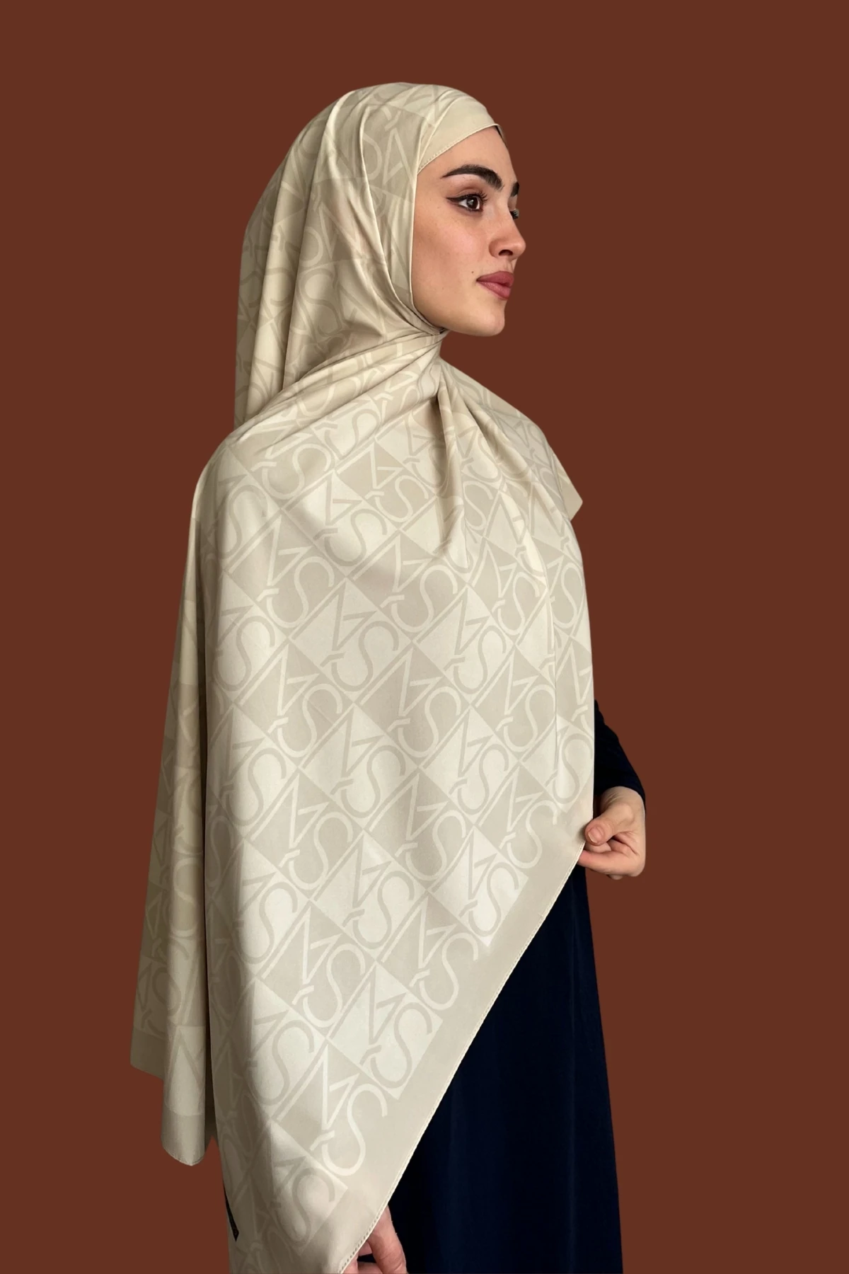 Mns Essential Tokyo Pamuk İpek Şal Ekru