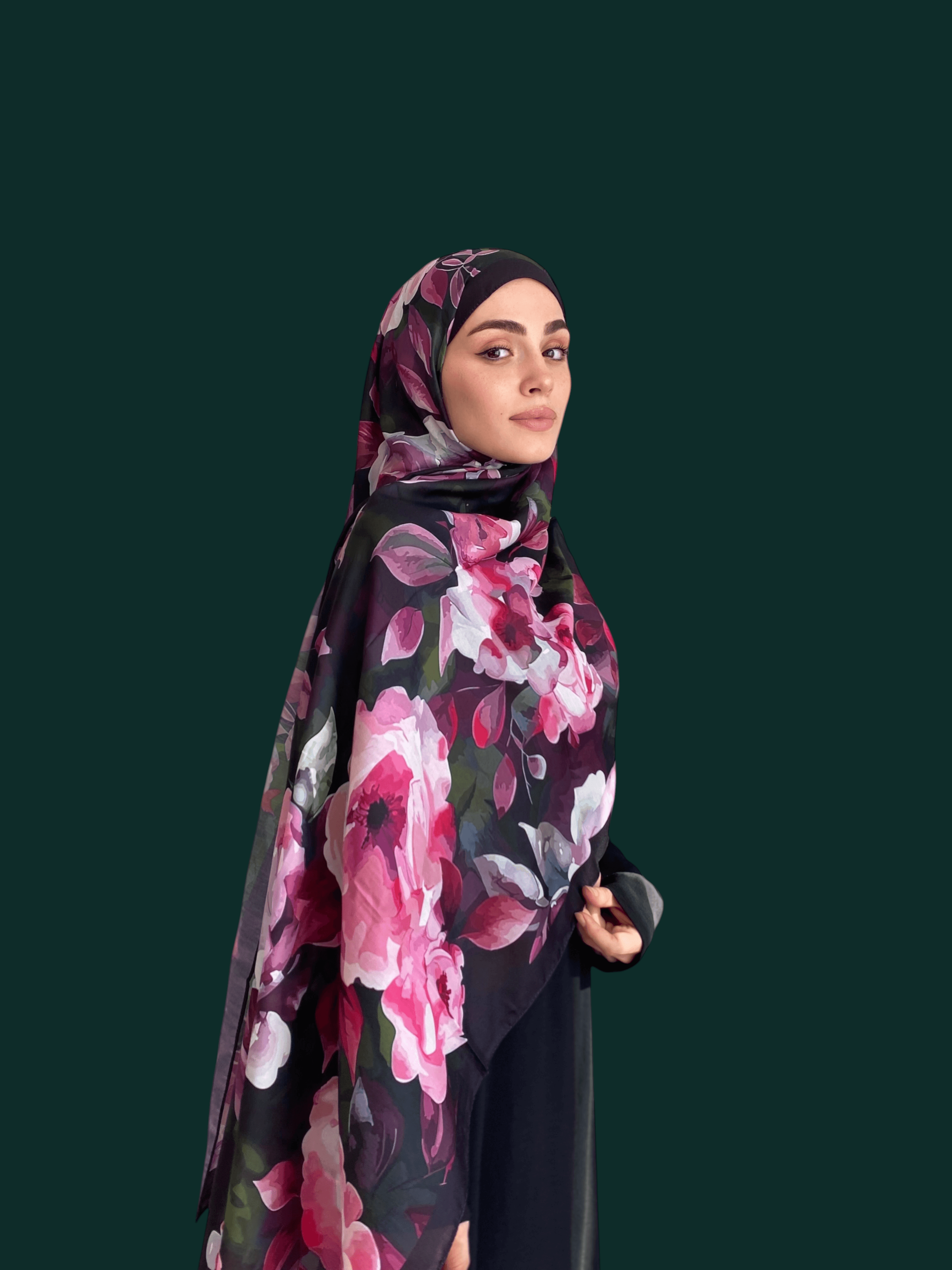 Gülru Desen Soft Vual Şal Fuşya