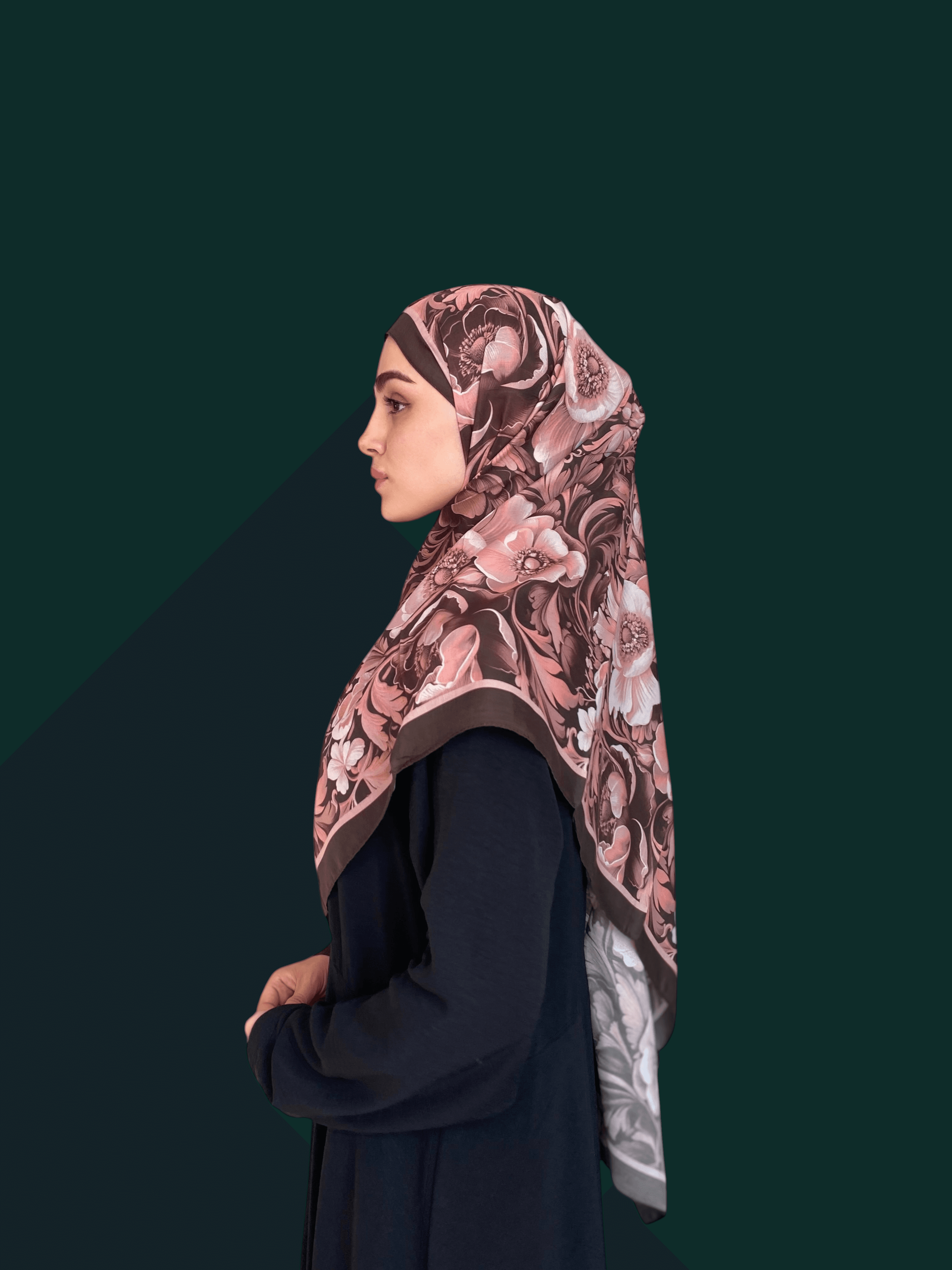 Jardine Desen Soft Vual Şal Rose