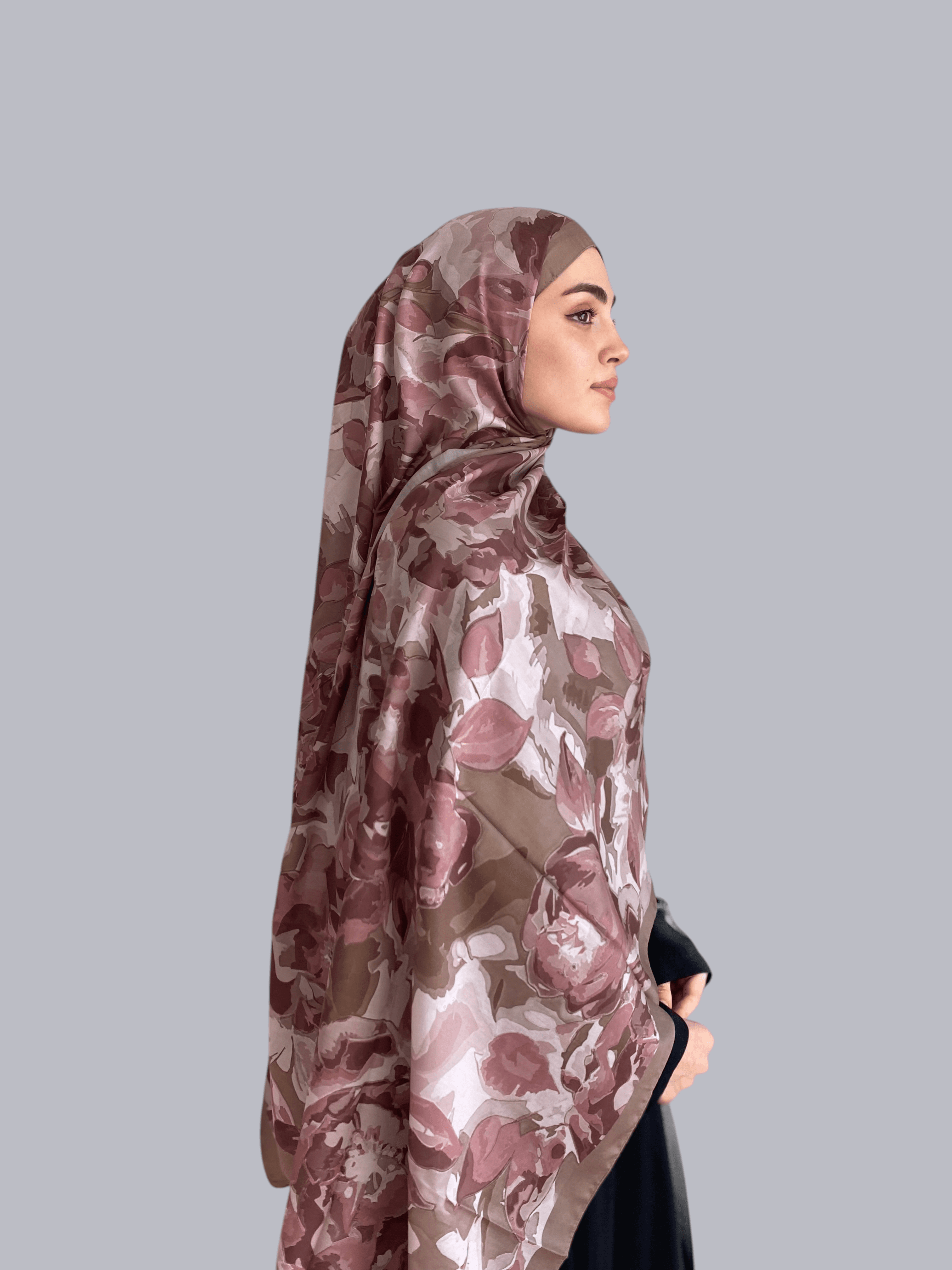 Gülru Desen Soft Vual Şal Vizon