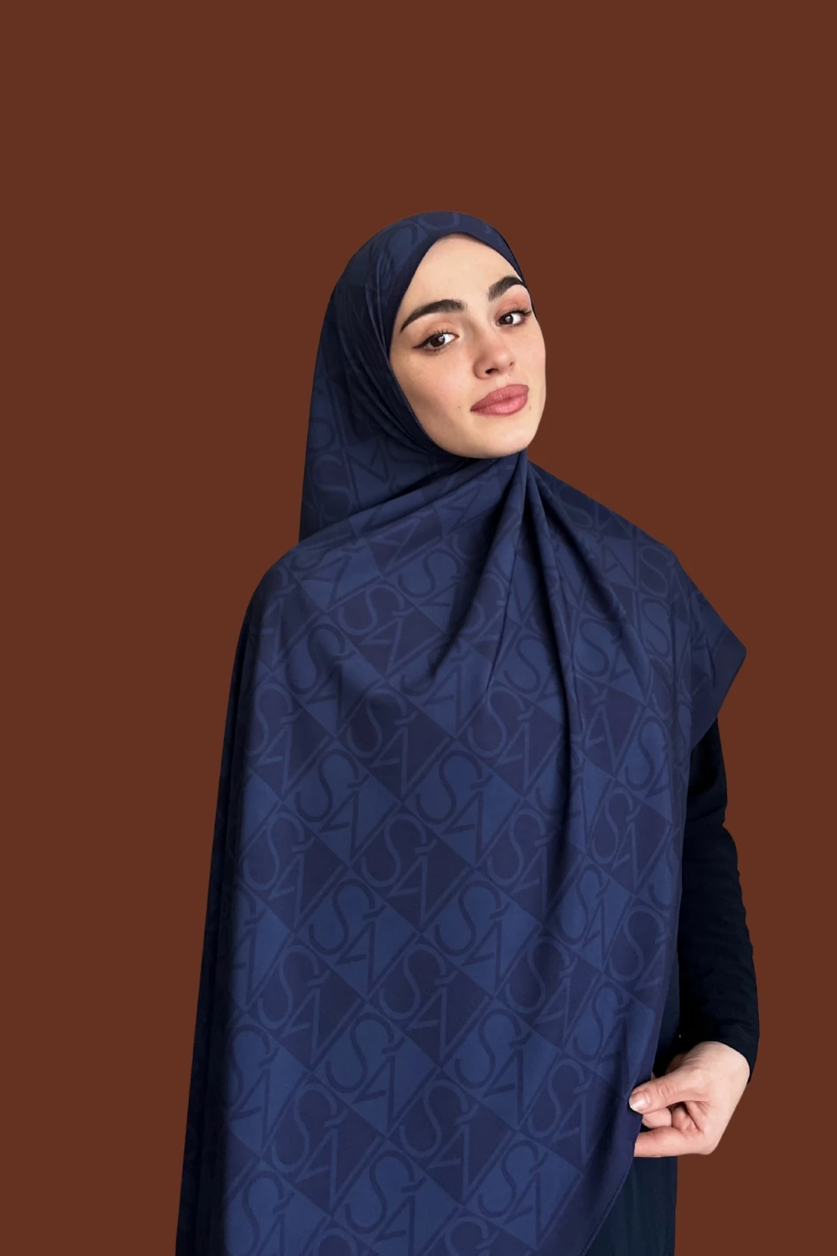 Mns Essential Tokyo Pamuk İpek Şal Lacivert