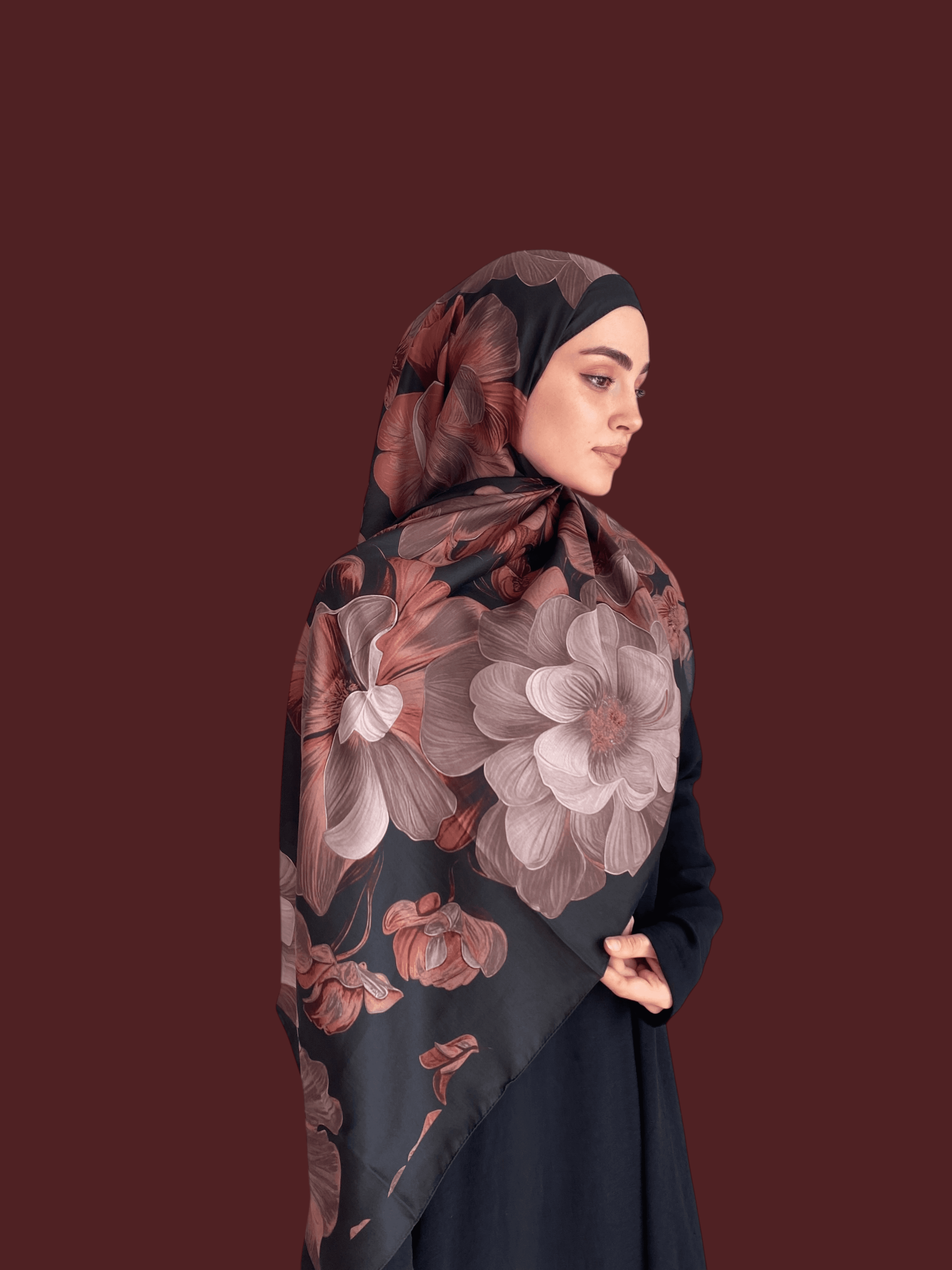Petalya Desen Soft Vual Şal Kiremit
