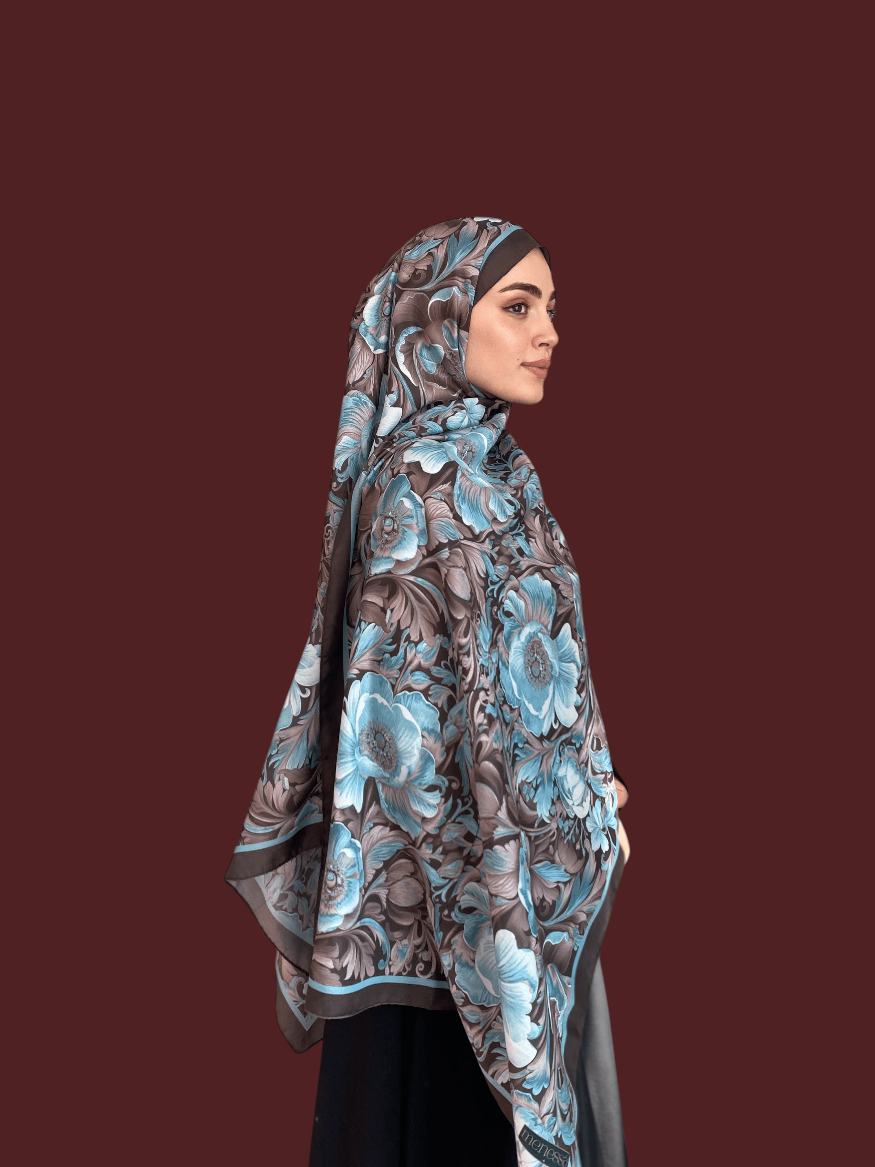 Jardine Desen Soft Vual Şal Buz Mavi