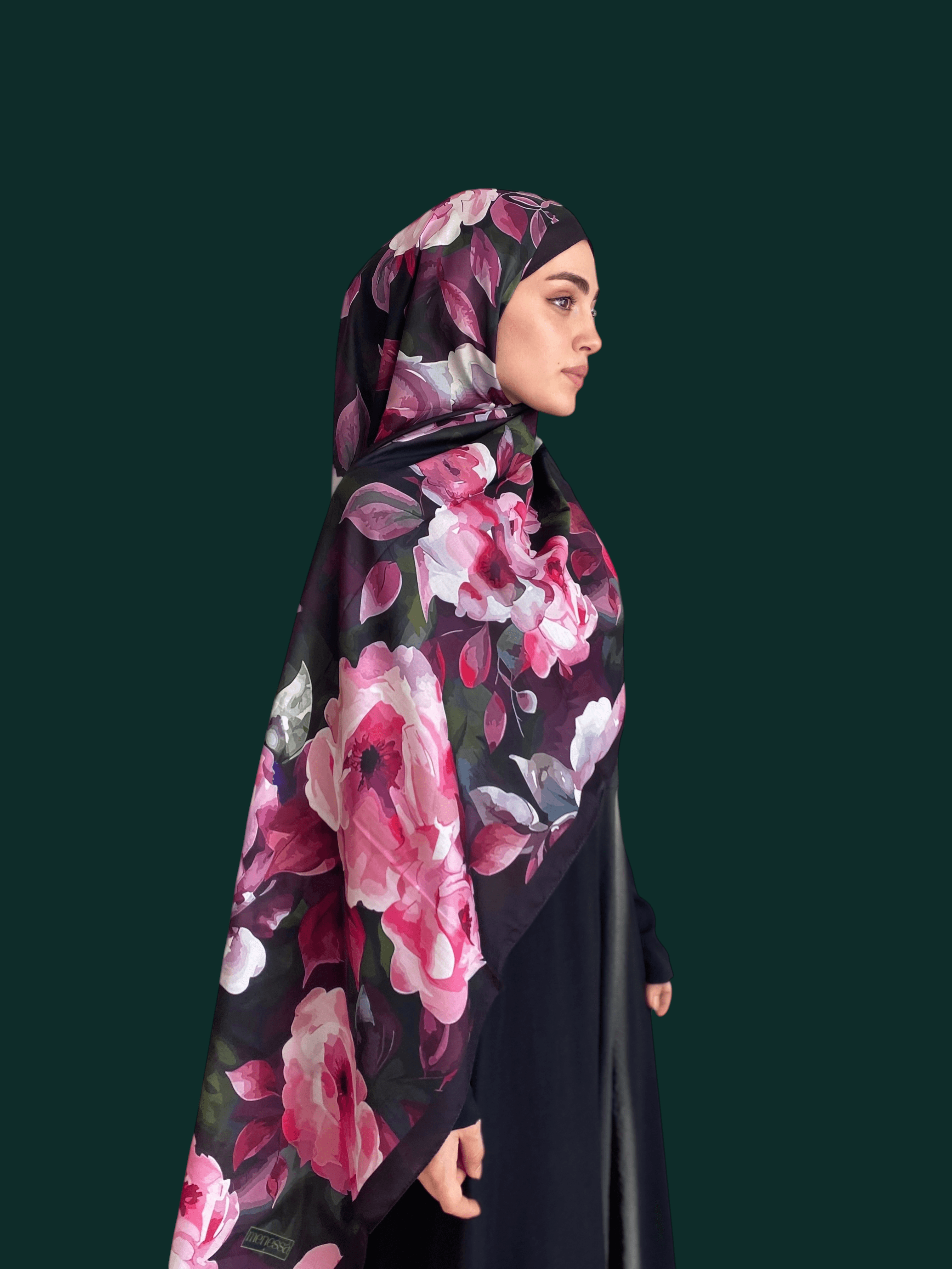 Gülru Desen Soft Vual Şal Fuşya
