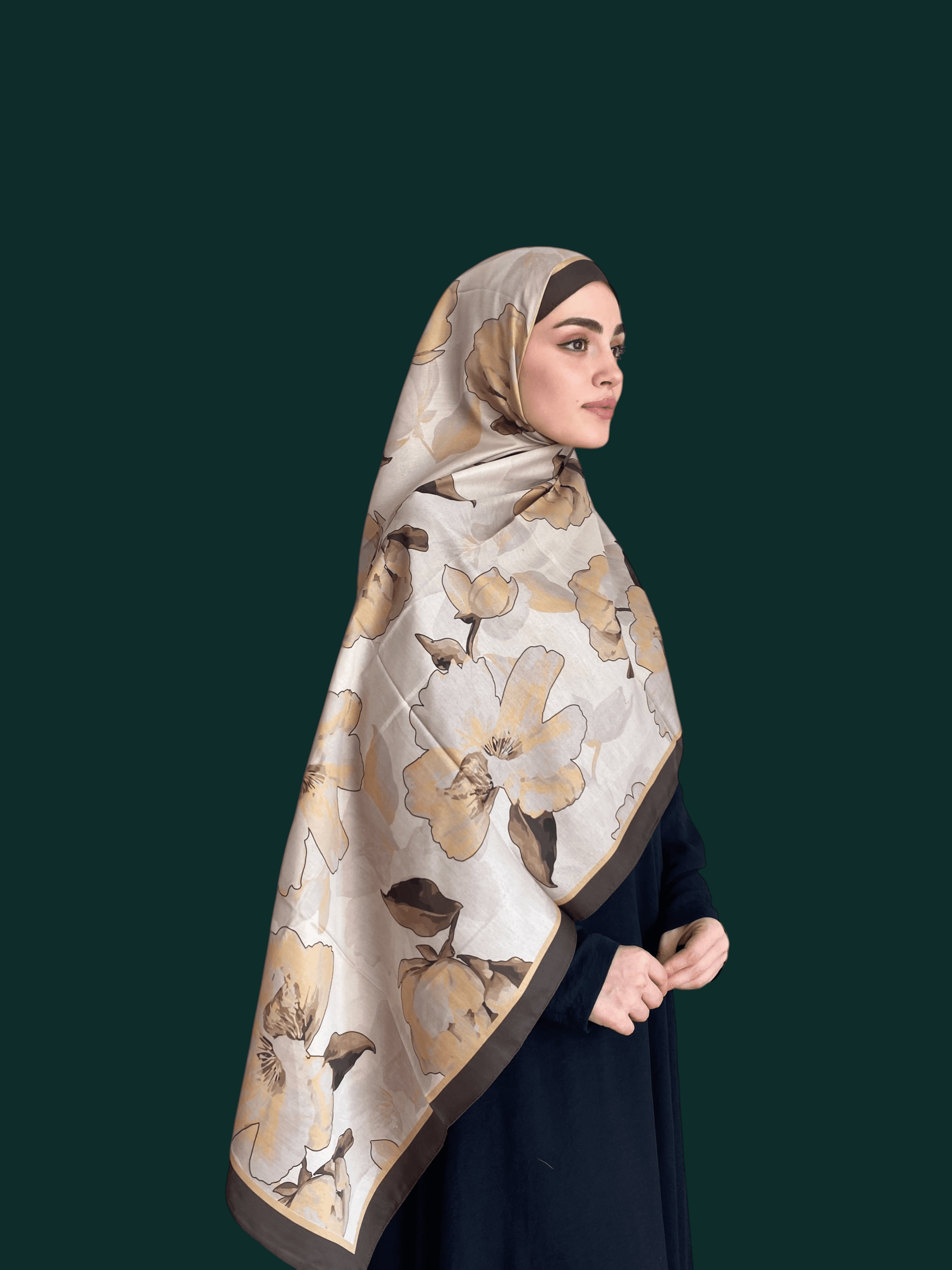 Narinya Desen Soft Vual Şal Latte