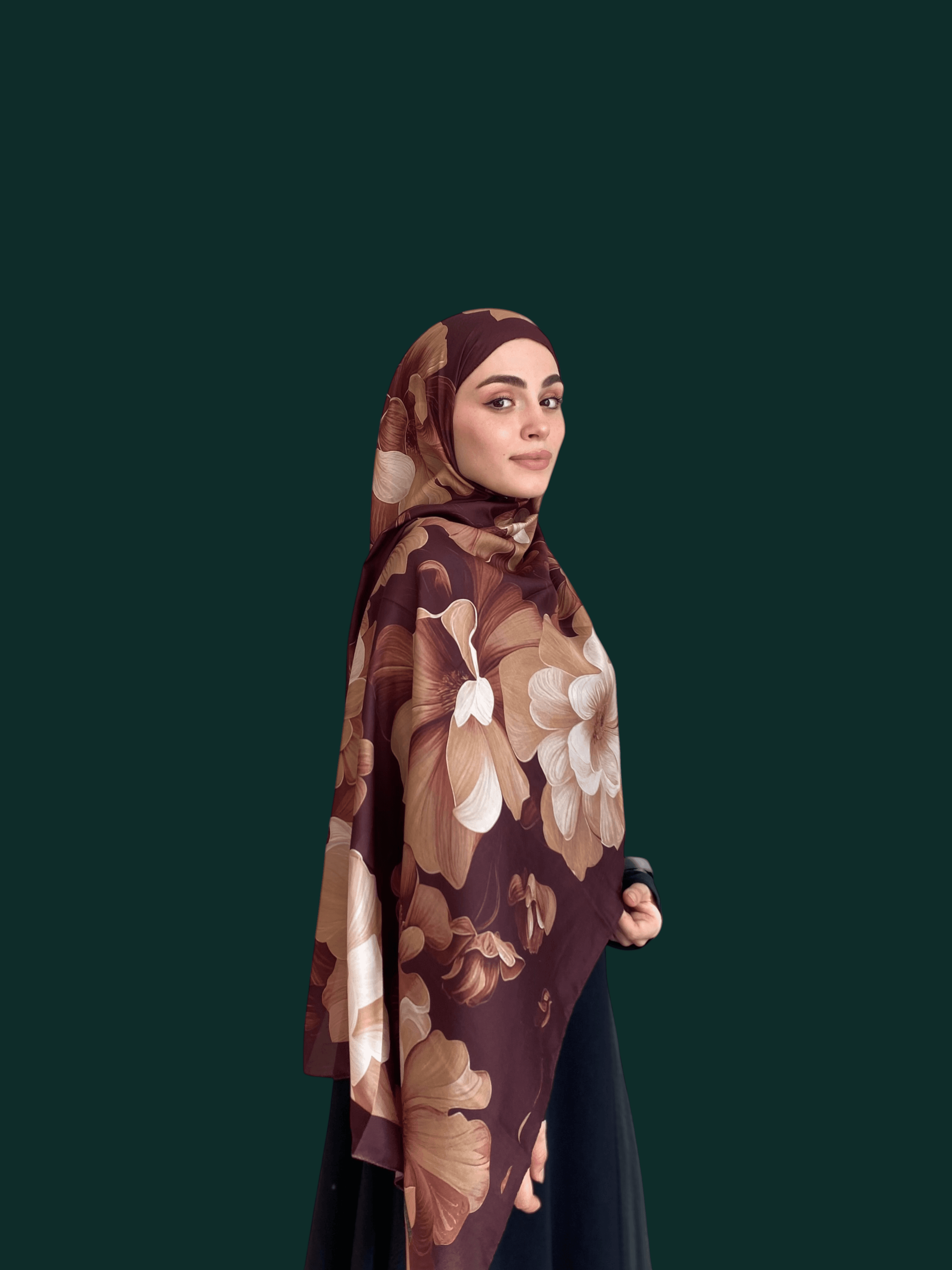 Petalya Desen Soft Vual Şal Bordo