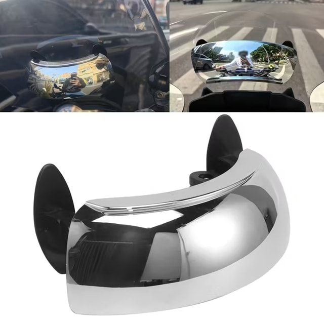 Motosiklet Kör Nokta Aynası – 180° Geniş Açılı, Evrensel Uyumlu Rüzgarlıklı Arka Görüş Güvenlik Aynası (Tekli)