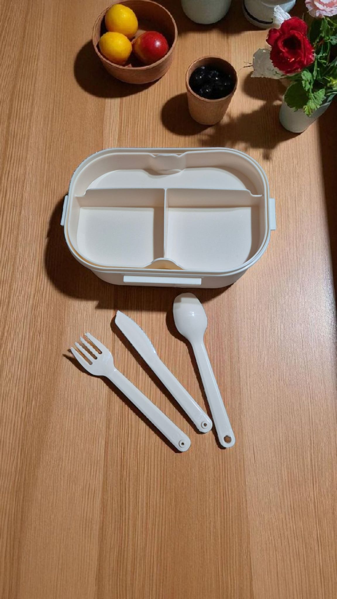 2 Katlı Taşınabilir Yemek Kabı Lunch Box Diyet Beslenme Kutusu Saklama Kabı