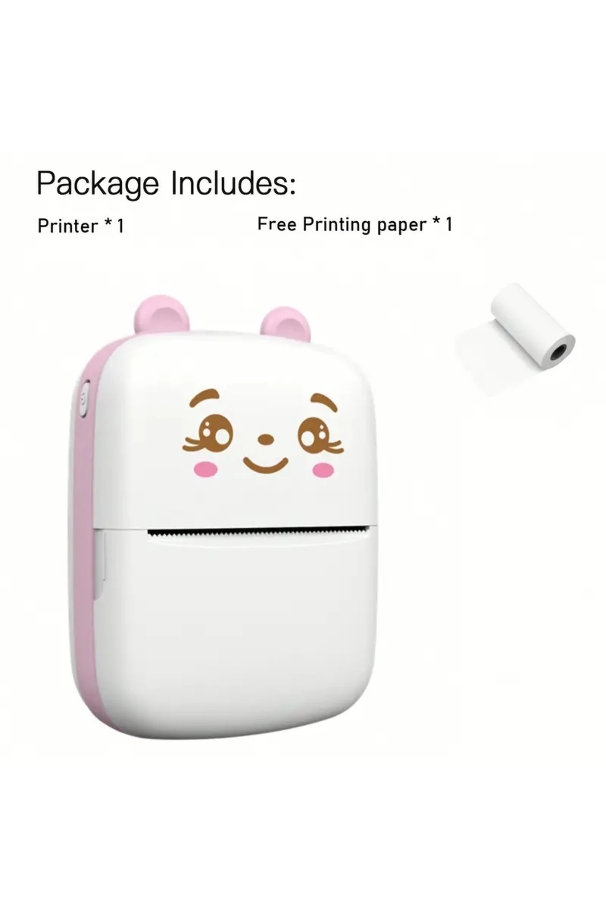 Mini Taşınabilir Kablosuz Termal Yazıcı – 200DPI – Android & Ios Uyumlu – Fotoğraf,Etiket, Not Baskı