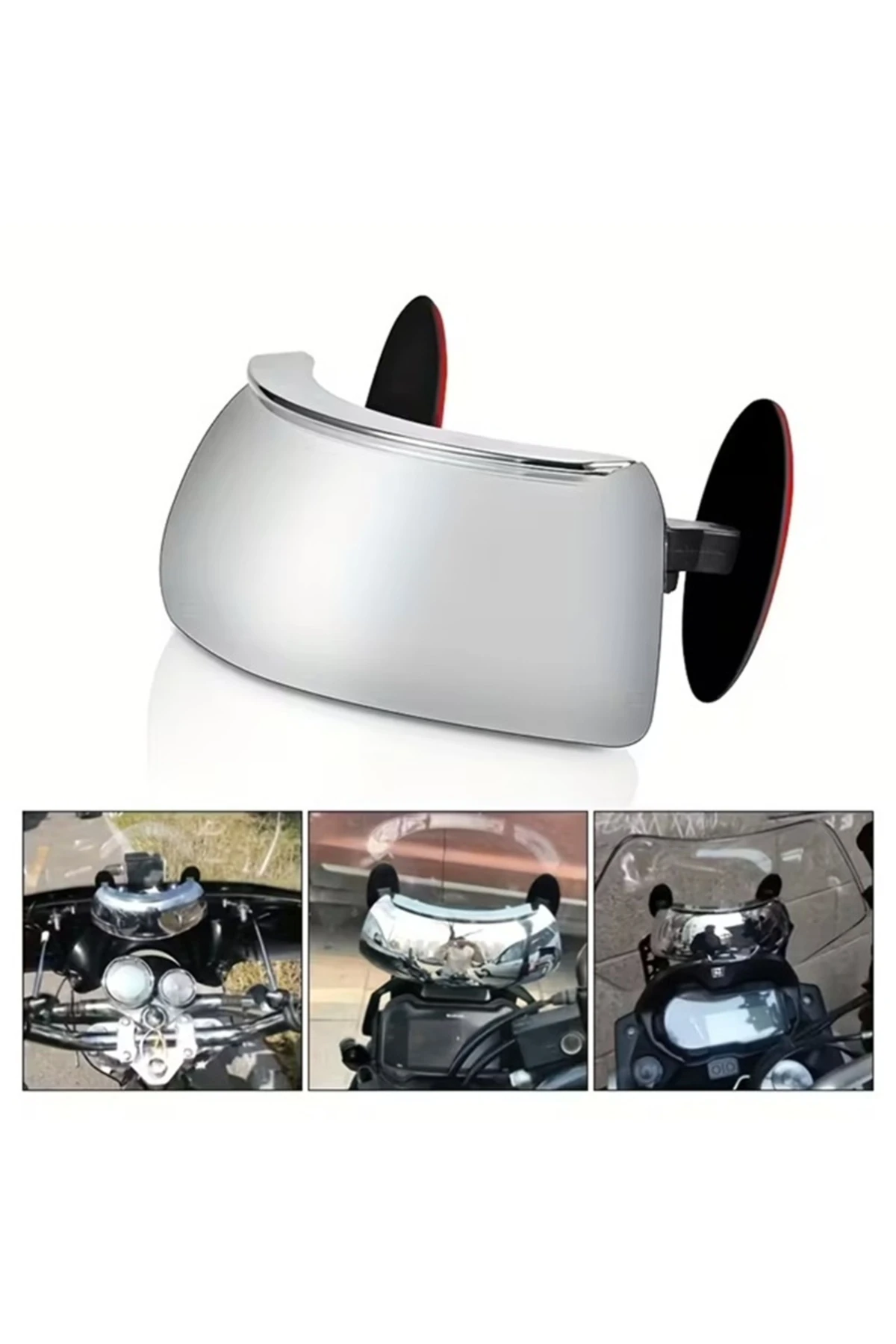 Motosiklet Kör Nokta Aynası – 180° Geniş Açılı Evrensel Uyumlu Rüzgarlıklı Arka Görüş