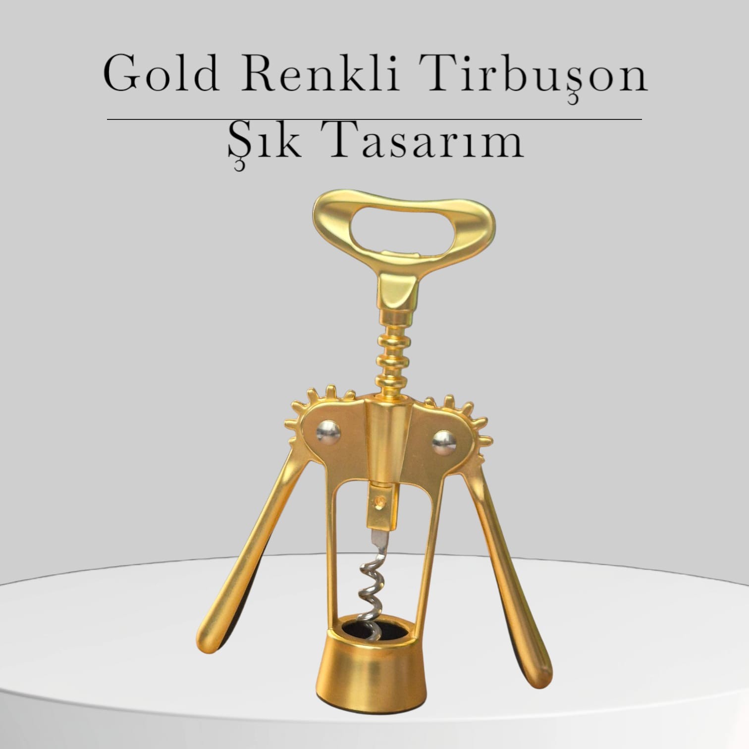 Çelik Tirbuşon Gold Rengi