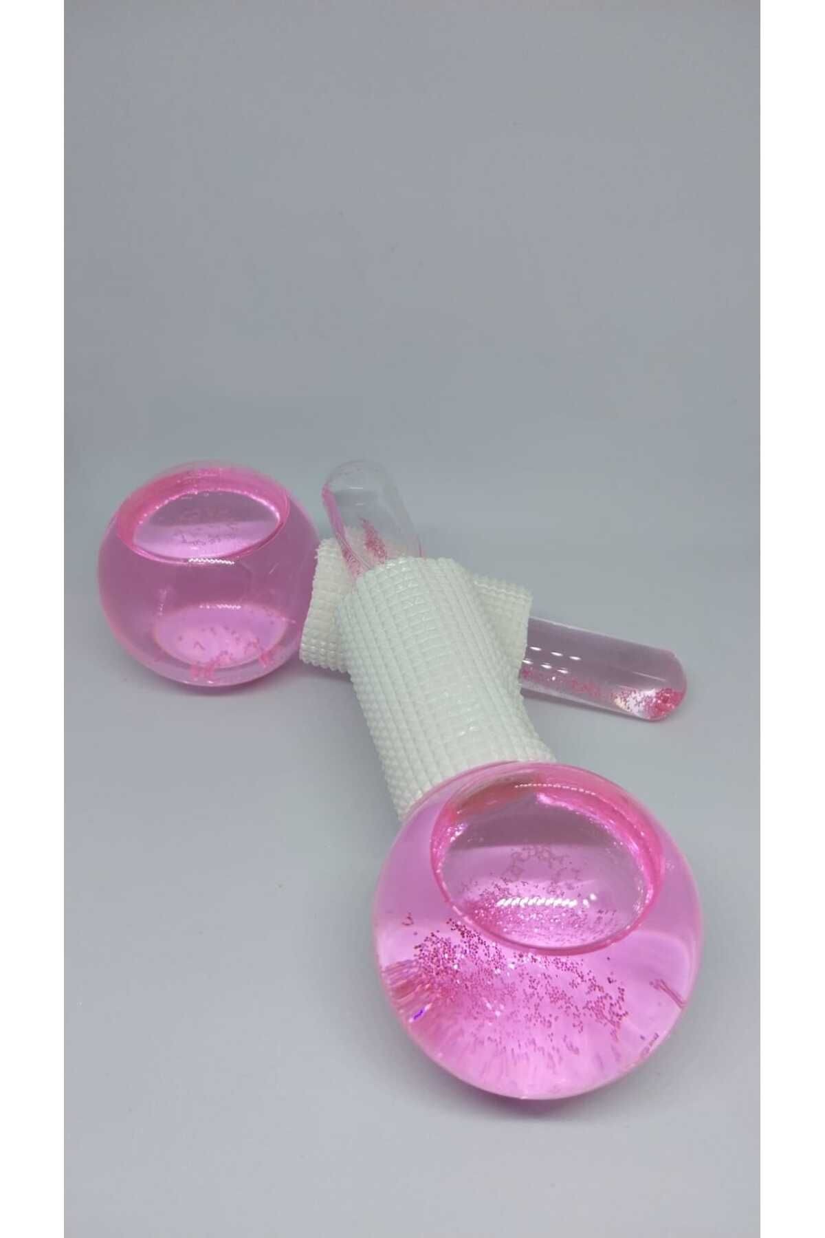 Crystal Ice Ball Roller Yüz Kaldırma Masajı Buz Küresi Soğuk Masaj ve Terapi Topu