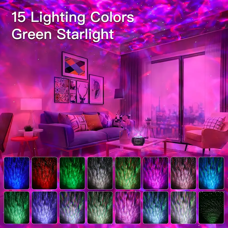 Starry Projektör Light-Blth+Müzik+7Farklı Ambians