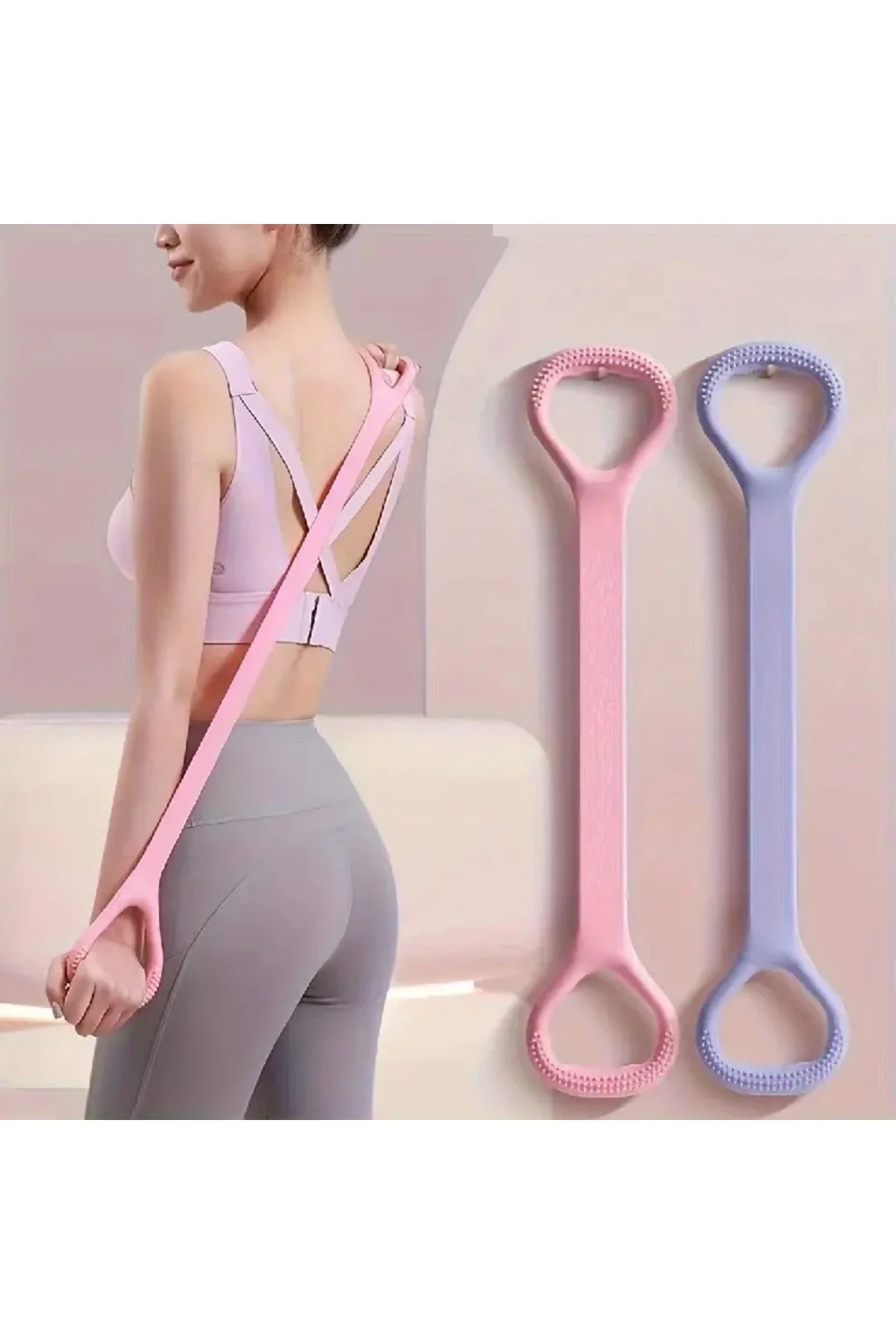 1 Adet Dayanıklı Elastik Direnç Bandı - Tüm Vücut Antrenmanları, Güç Eğitimi & Esneklik Için