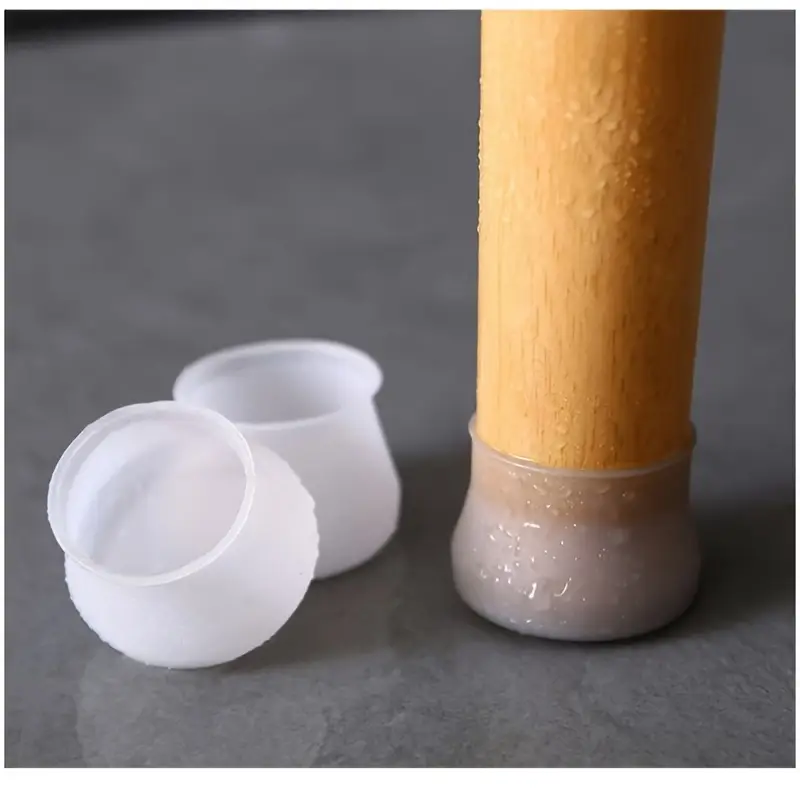  Silikon Sandalye Ayak Ucu Koruyucu – 3.5-5.5 cm Uyumlu Zemin Çizilmez ve Sessiz Kaydırmaz Başlık (12 Adet)