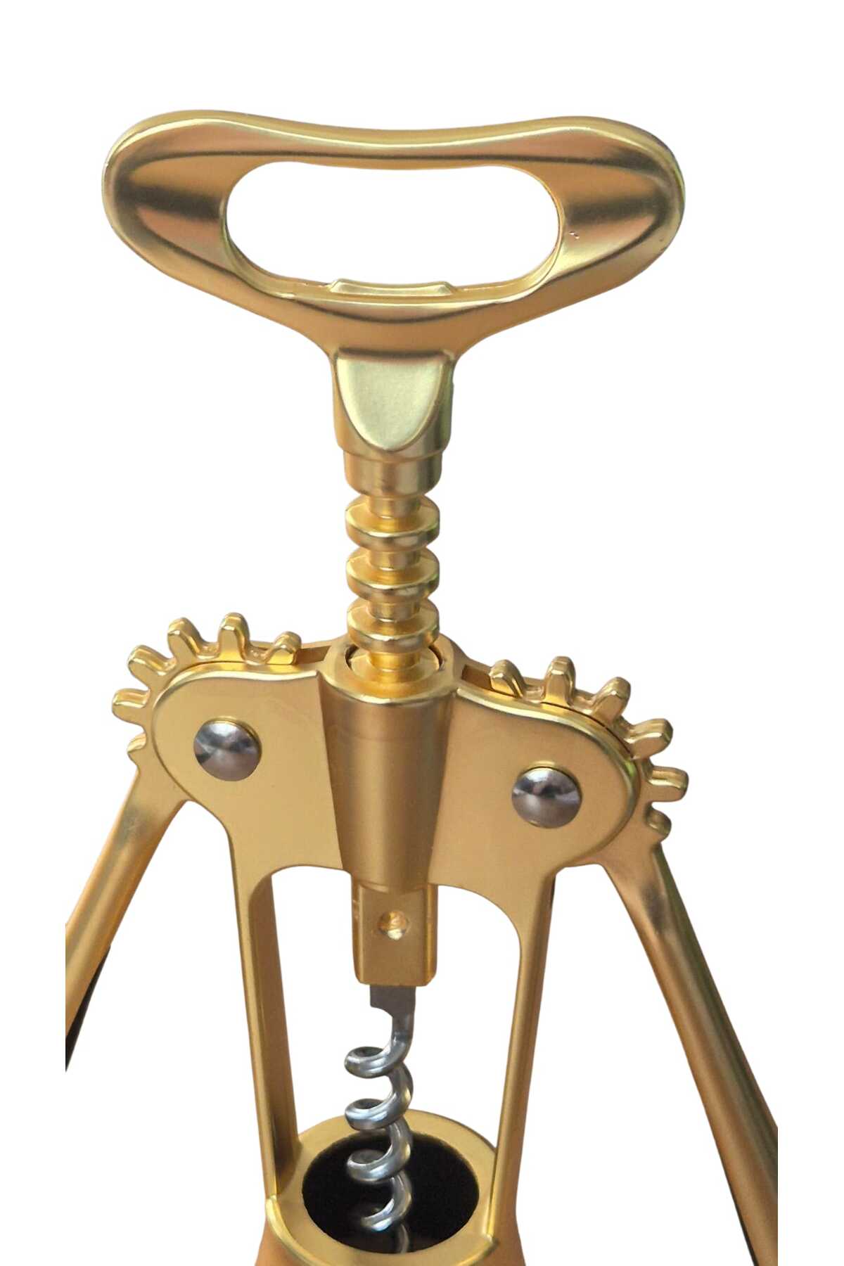 Çelik Tirbuşon Gold Rengi Şık Tasarım