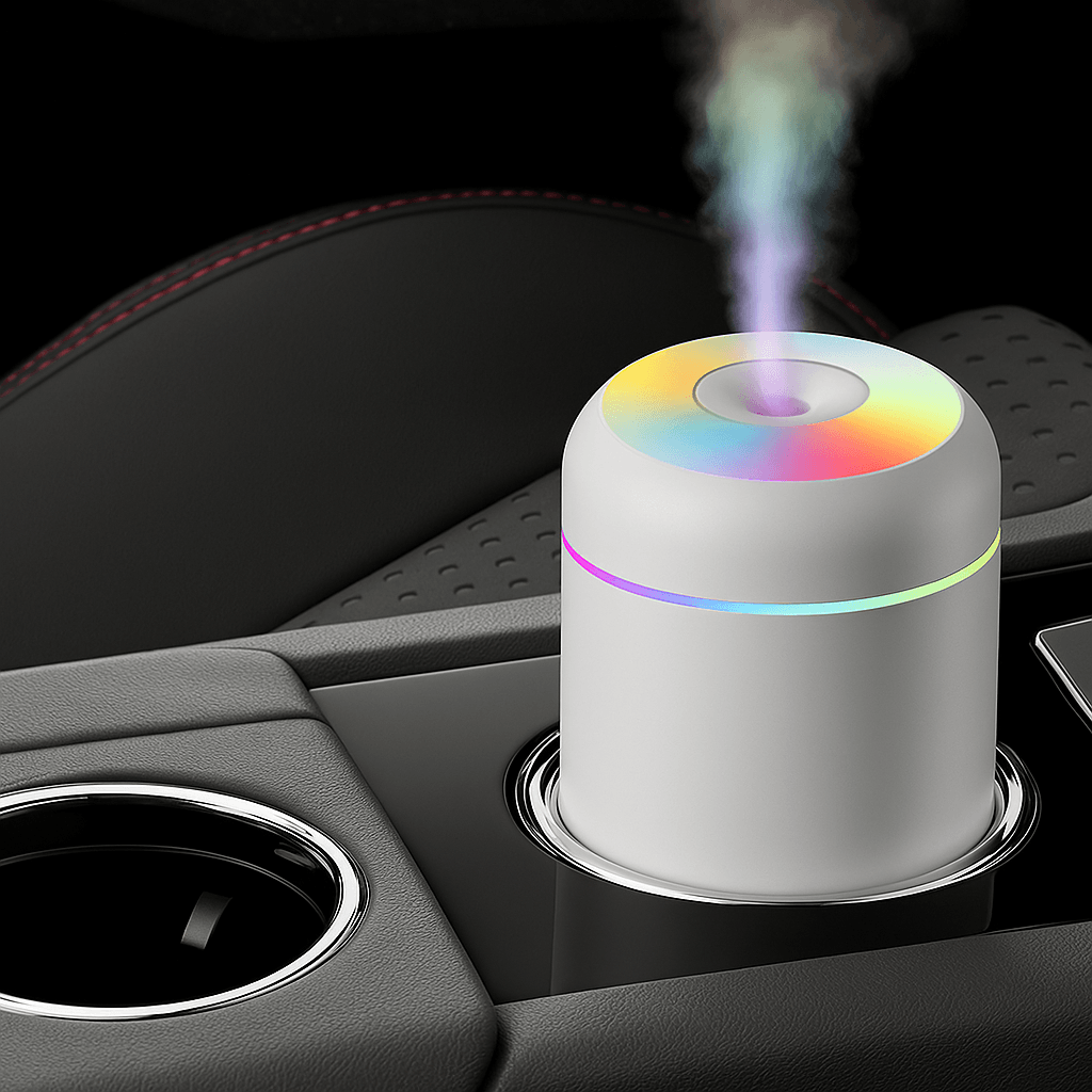 Ultrasonik LED Işıklı Hava Nemlendirici – Buhar Makinesi ve Aroma Difüzörü, Sessiz Çalışma, 7 Renk