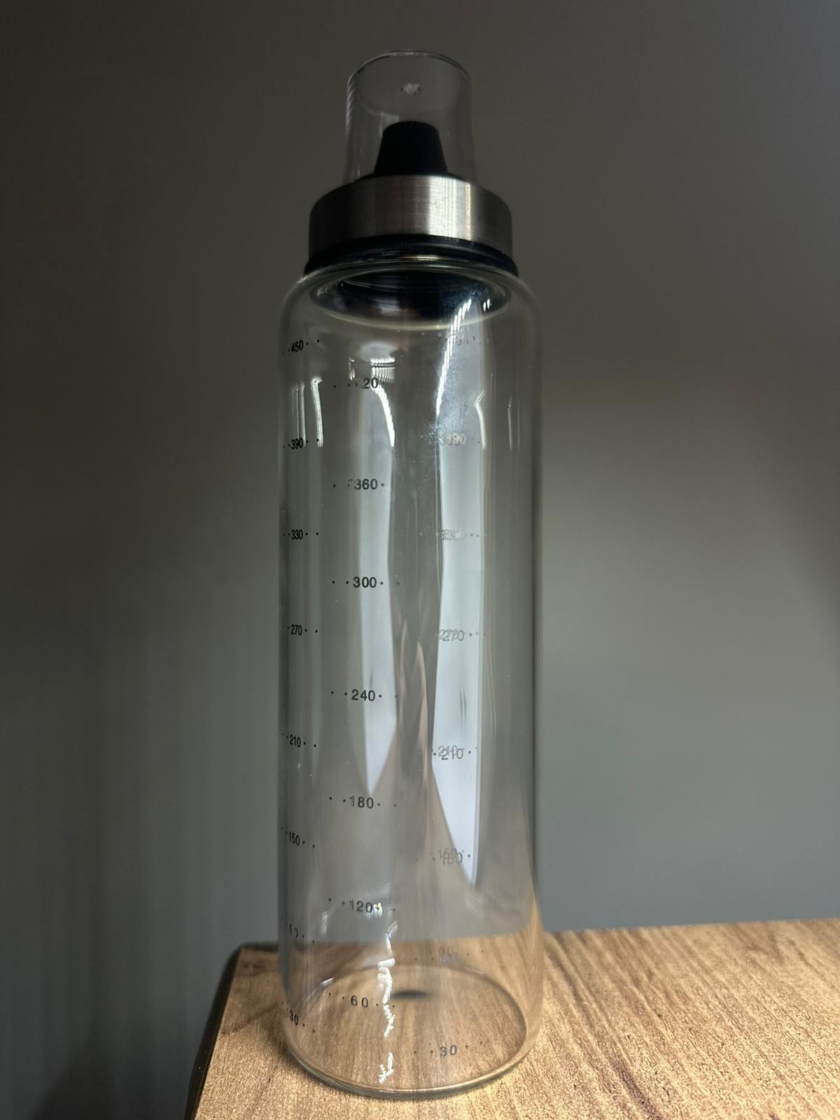 2'li Cam Baharatlık Şişesi Çok Amaçlı Baharat, Yağ, Sirke Şişesi, Ölçümlü 500ml