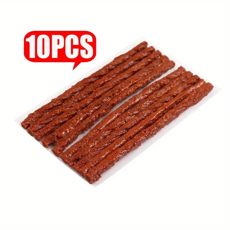 10 Parça Tubeless Lastik Tamir Kiti – Oto & Motosiklet Acil Lastik Onarım Seti