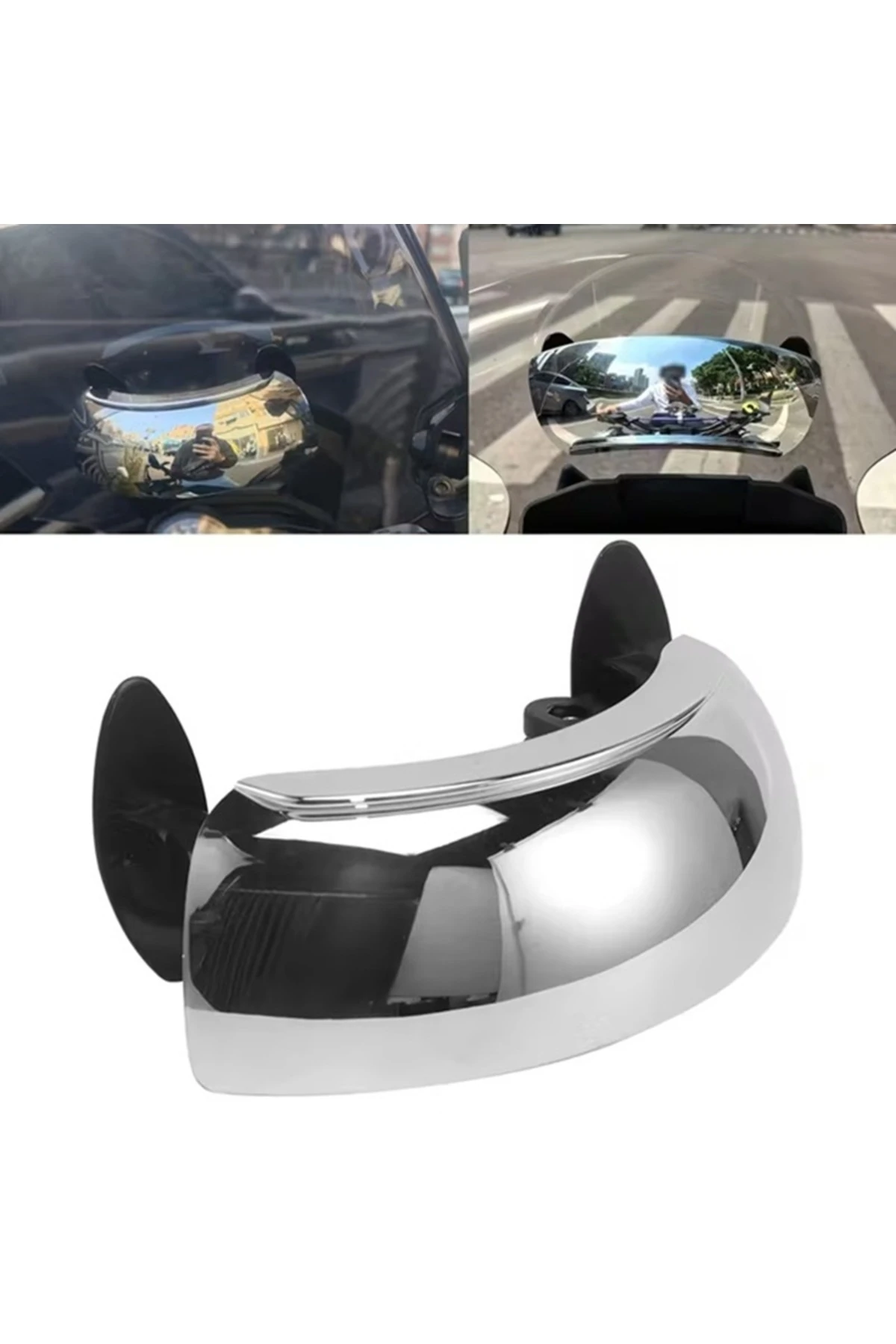 Motosiklet Kör Nokta Aynası – 180° Geniş Açılı Evrensel Uyumlu Rüzgarlıklı Arka Görüş