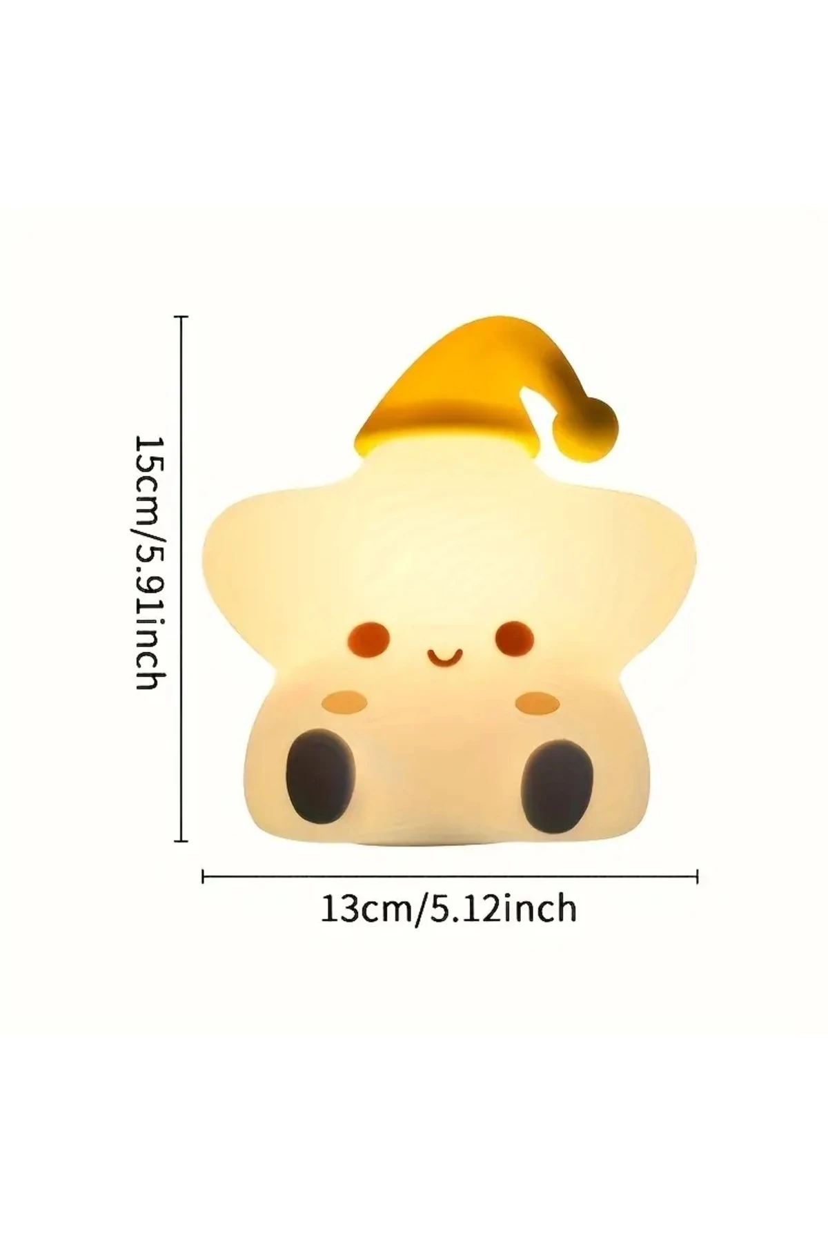 Yıldız Şekilli 5 Mod ile Çalışan LED Gece Lambası Usb Şarj Edilebilir