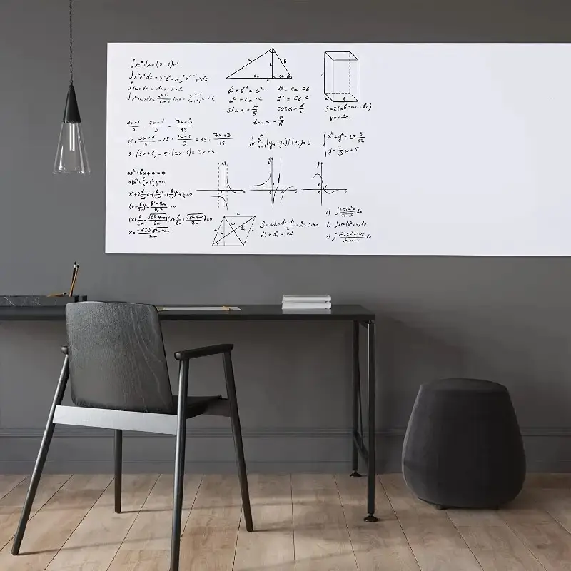 Elektrostatik Beyaz Tahta Sticker, Duvara Uygun, Yazma ve Çizim İçin