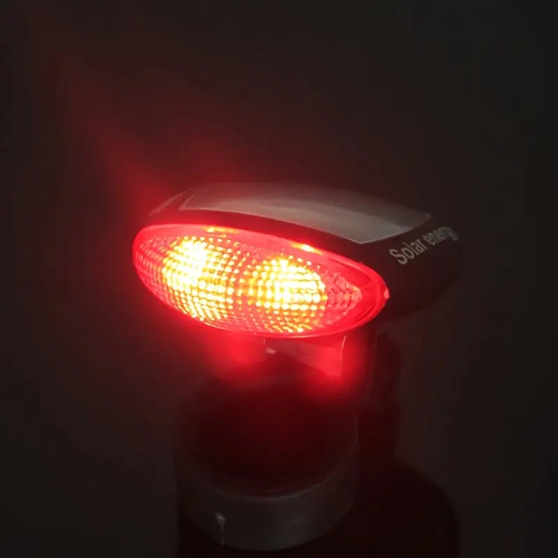 LED Güneş Enerjisi ile Şarj Edilebilir Bisiklet  Kuyruk Lambası Solar Bisiklet Lambası