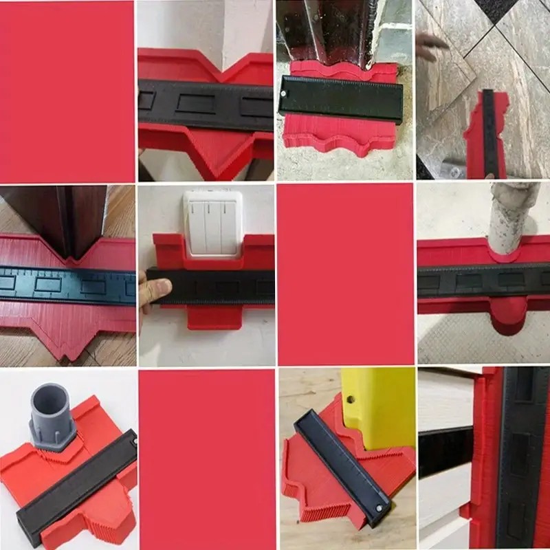 Profil Kontur Ölçer - Ahşap İşleri, Seramik Fayans Kesimi Şekillendirme Kalıbı 25 cm