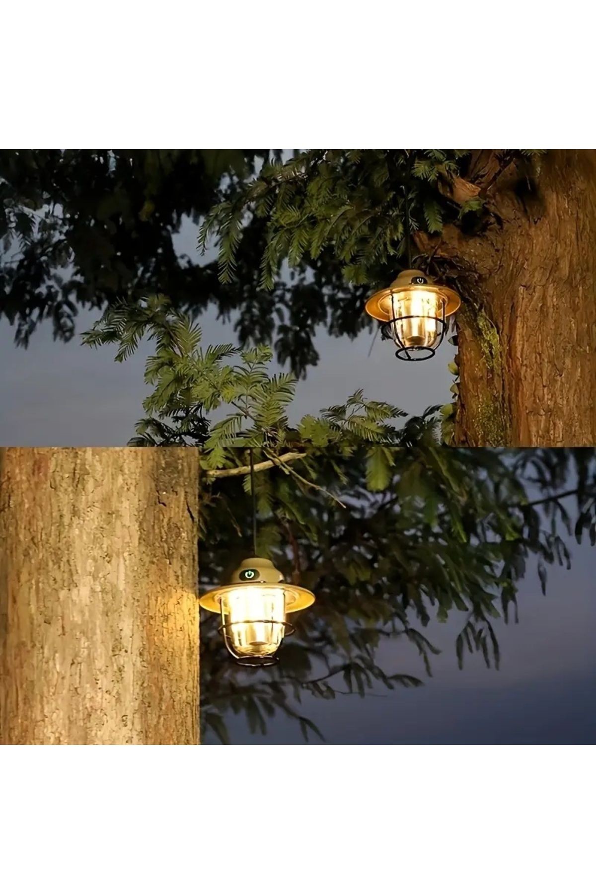 Retro LED Şarj Edilebilir Dış Mekan Kamp Işığı, Taşınabilir Mini Çadır Acil Durum Lambası/ Fener