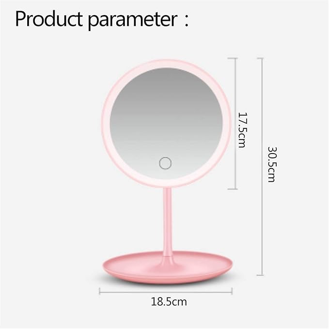 Dokunmatik 3 Ayrı Parlaklık Ayarlı Işıklı  Makyaj Aynası, Table Lamp Makeup Mırror 