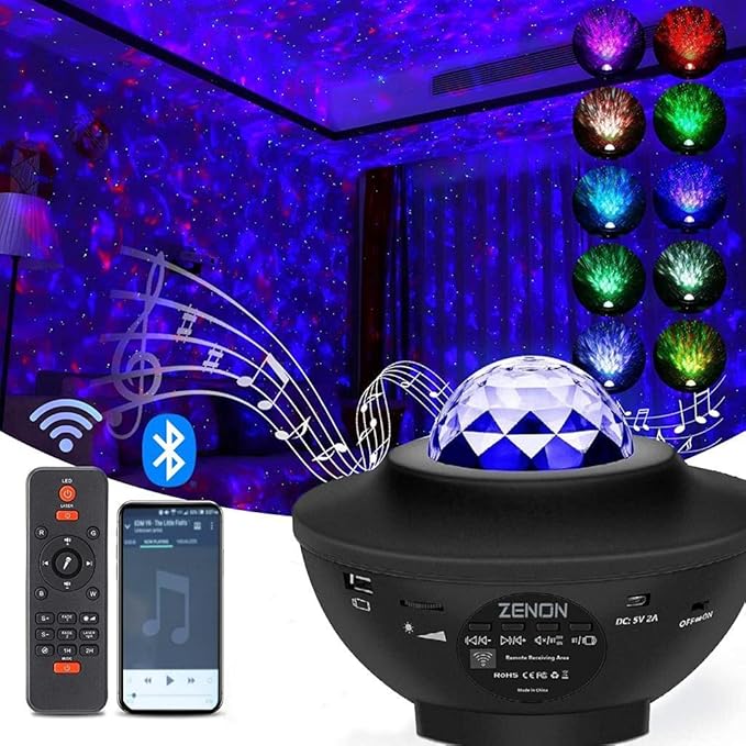 Starry Projektör Light-Blth+Müzik+7Farklı Ambians