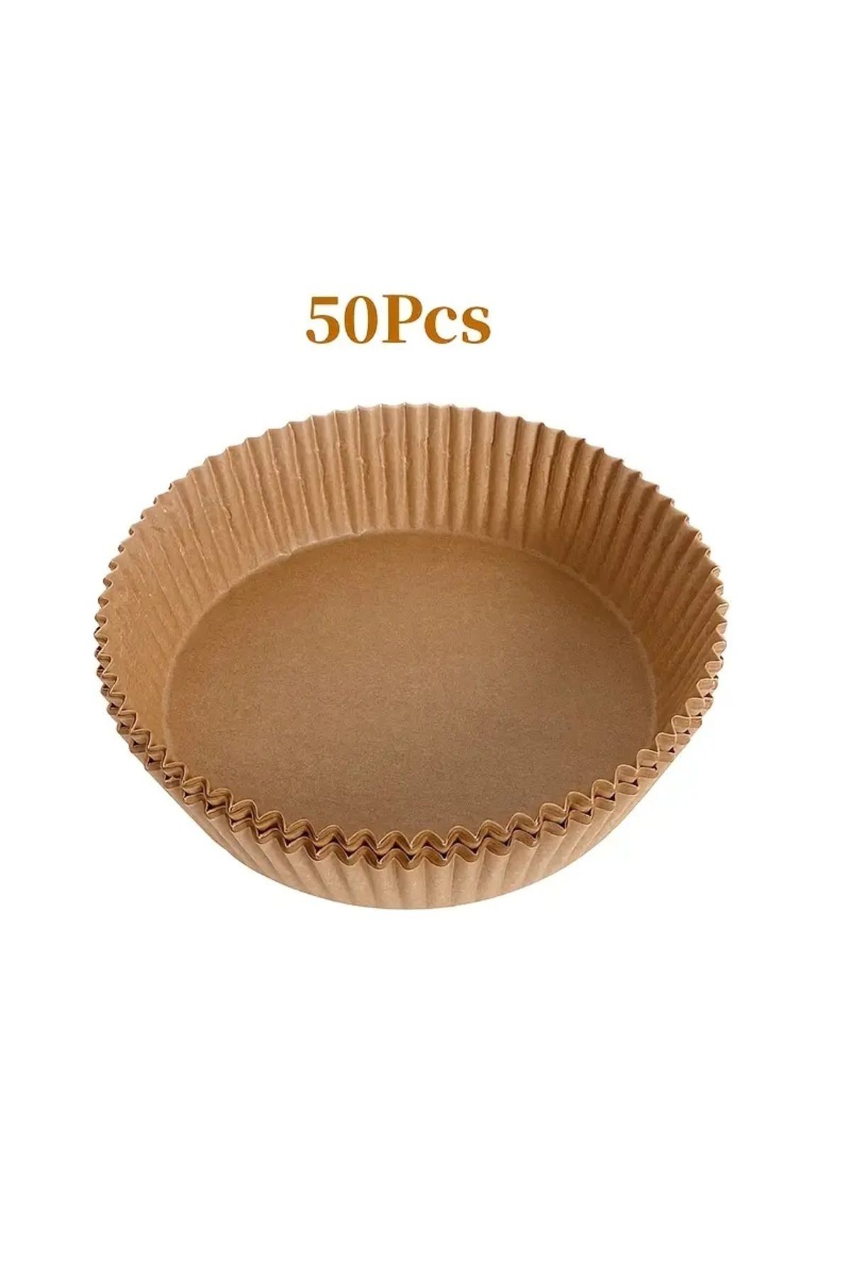 50 Adet Pişirme Kağıdı Tek Kullanımlık 20 cm Yuvarlak Pişirme Kağıdı Xxl Pvc'li