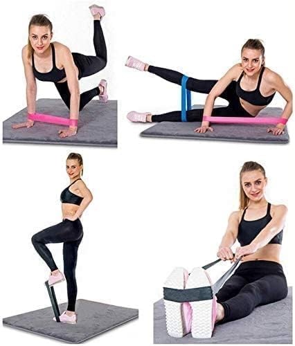 5 Adet Farklı Dirençte Pilates Squat Aerobik Bandı - Hafif,orta,sert Çalışma Lastiği