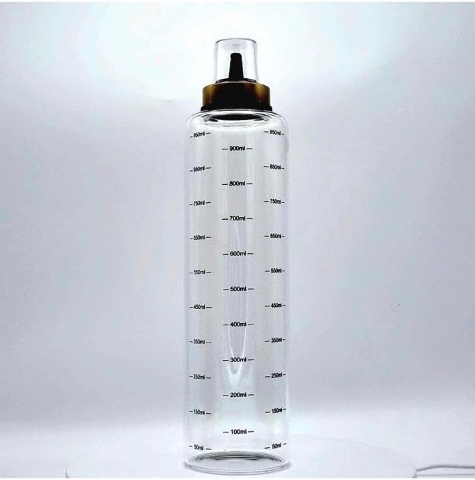 2'li Cam Baharatlık Şişesi Çok Amaçlı Baharat, Yağ, Sirke Şişesi, Ölçümlü 500ml