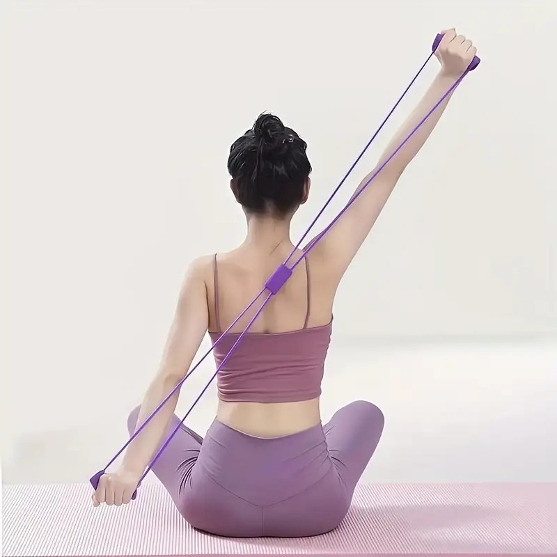 Elastik Yoga Direnç Bandı, Kol ve Bacak Esnetme Için Göğüs Genişletme Kemeri Lates Jimnastik Yoga Squat Aleti