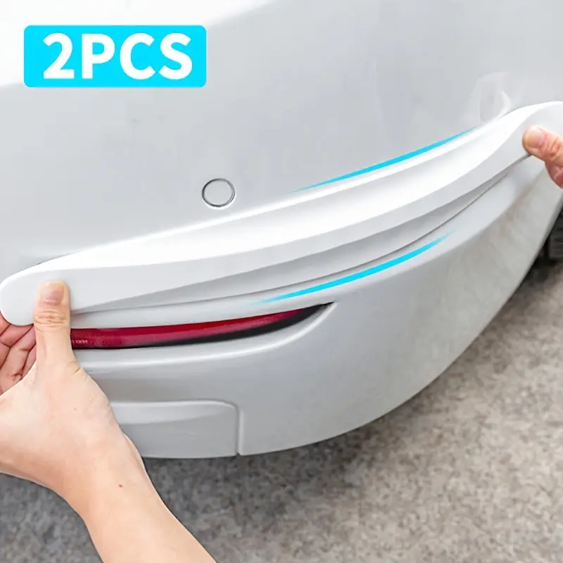 Karbon Desenli Araba Tampon Koruyucu (Siyah & Beyaz) – Dayanıklı PVC, Çizik Önleyici & Şık Oto Aksesuar