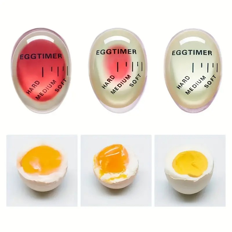 Yumurta Zamanlayıcı Egg Timer – Rafadan, Katı ve Akışkan Isıya Duyarlı Haşlama Yardımcısı