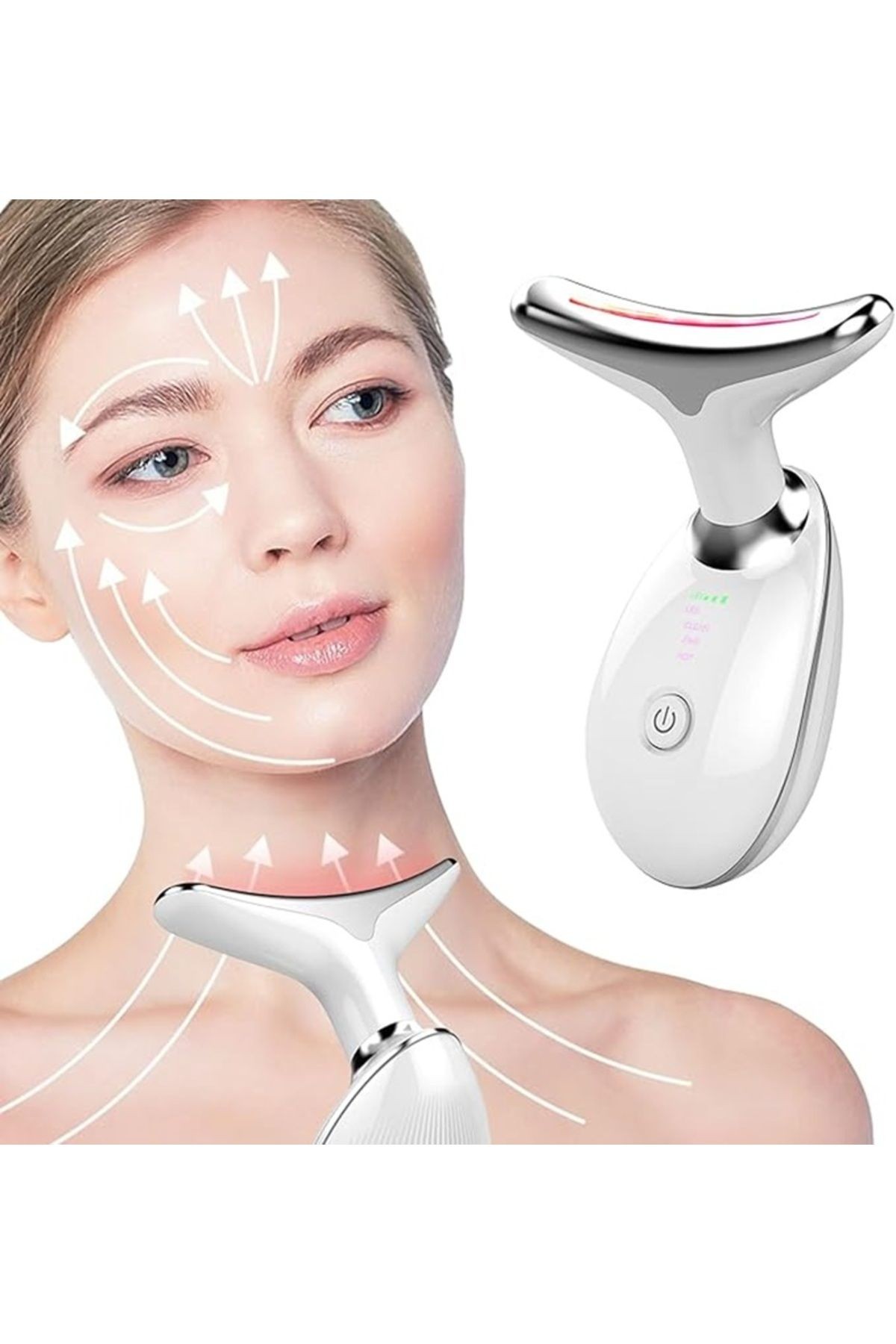Kırışıklık Gıdı Giderici Masaj Aleti / Yüz ve Boyun Masaj Cihazı / USB ile Şarj Edilebilir