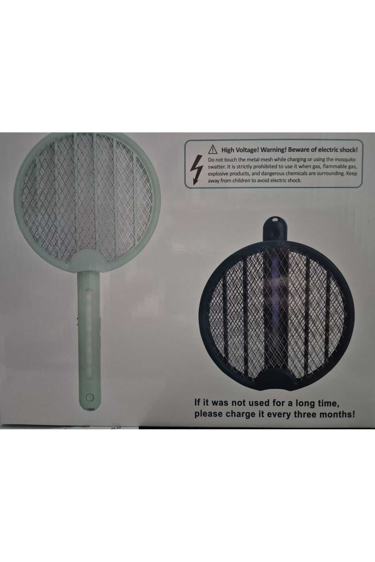 USB Şarj Edilebilir Elektrikli Sinek Tokası - Akıllı Sivrisinek Kovucu