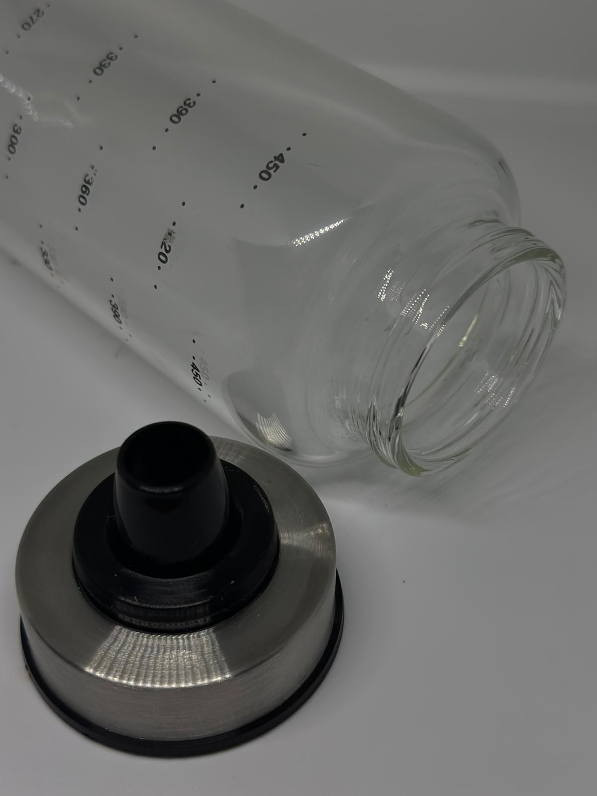 2'li Cam Baharatlık Şişesi Çok Amaçlı Baharat, Yağ, Sirke Şişesi, Ölçümlü 500ml