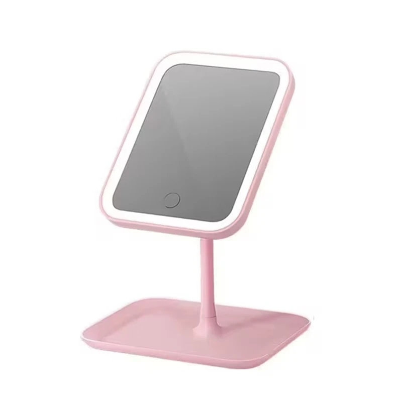  Dokunmatik LED Işıklı Makyaj Aynası – Masaüstü, Şarj Edilebilir ve Organizer Tepsi Özellikli 