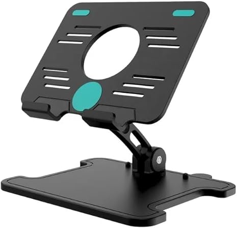 Katlanabilir Plastik Tablet Tutucu, Masa Üstü Tablet Standı, Ayarlanabilir Açı ve Yükseklik