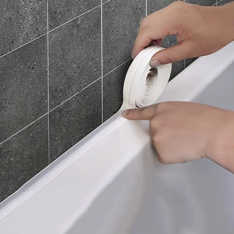 Sızdırmaz Su Geçirmez Kenar Bandı – Banyo, Küvet, Lavabo, Tezgah ve Duşakabin Için 38MM x 3.2m