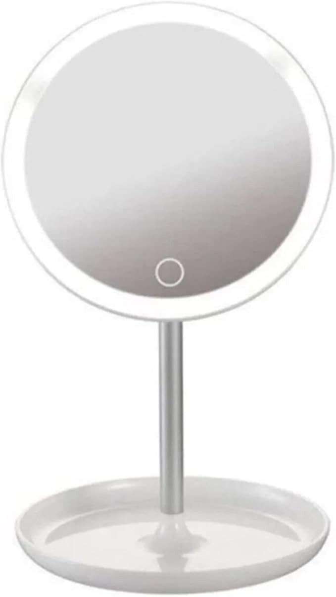 Dokunmatik 3 Ayrı Parlaklık Ayarlı Işıklı  Makyaj Aynası, Table Lamp Makeup Mırror 