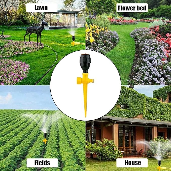360° Dönen Bahçe Sulama Fıskiyesi /  Sulama Sistemi  / Dayanıklı Abs Reçine Verimli Çim ve Tarım Alanları