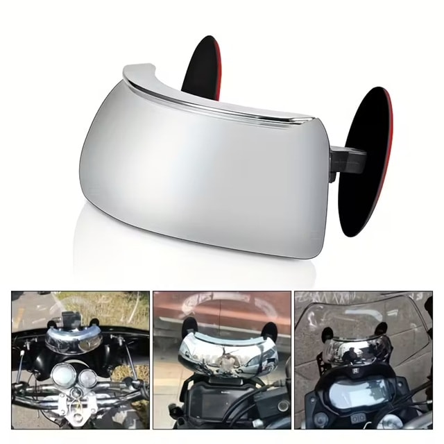 Motosiklet Kör Nokta Aynası – 180° Geniş Açılı, Evrensel Uyumlu Rüzgarlıklı Arka Görüş Güvenlik Aynası (Tekli)