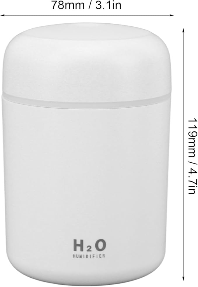 Ultrasonik LED Işıklı Hava Nemlendirici – Buhar Makinesi ve Aroma Difüzörü, Sessiz Çalışma, 7 Renk