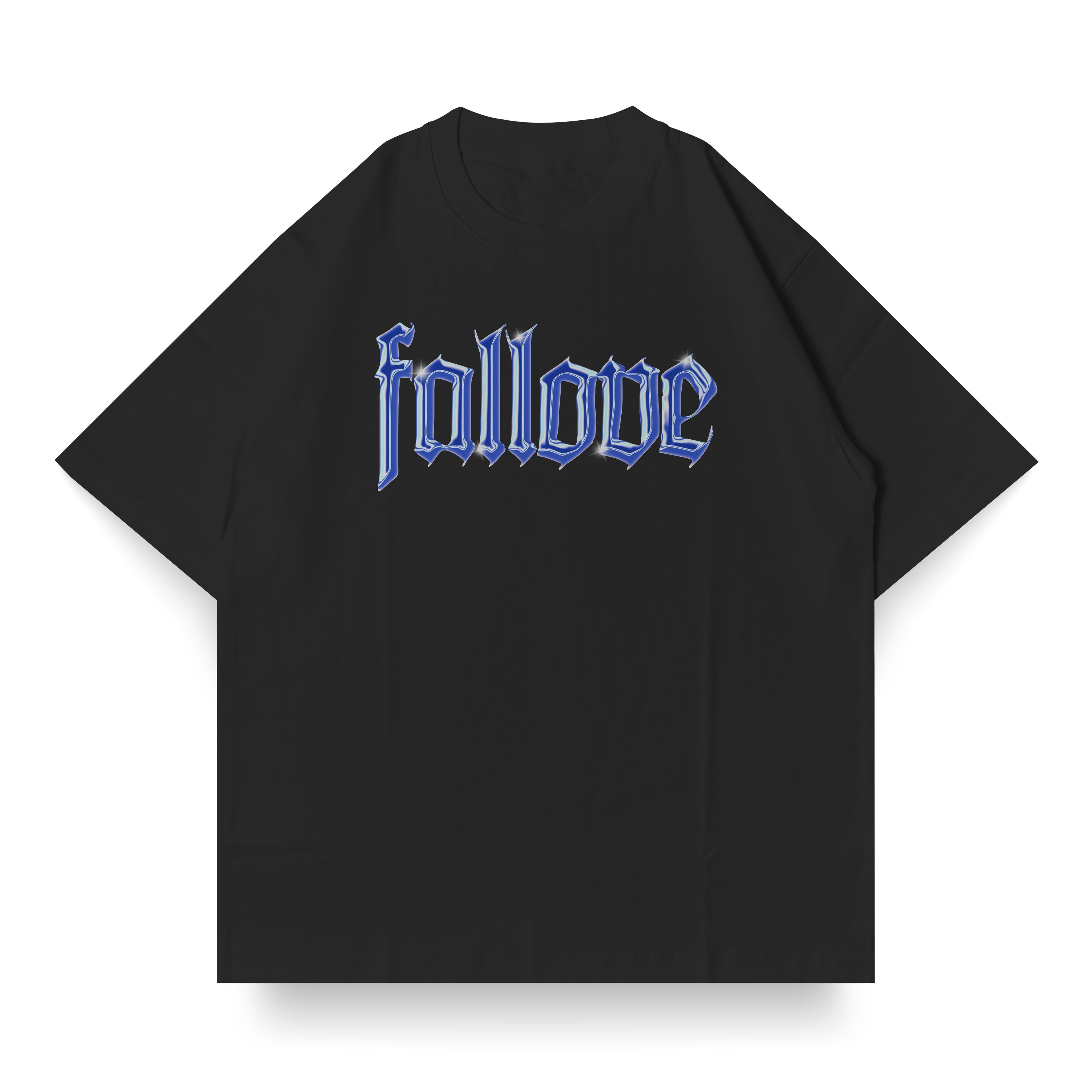 Fallove Oversize Siyah Tshirt 